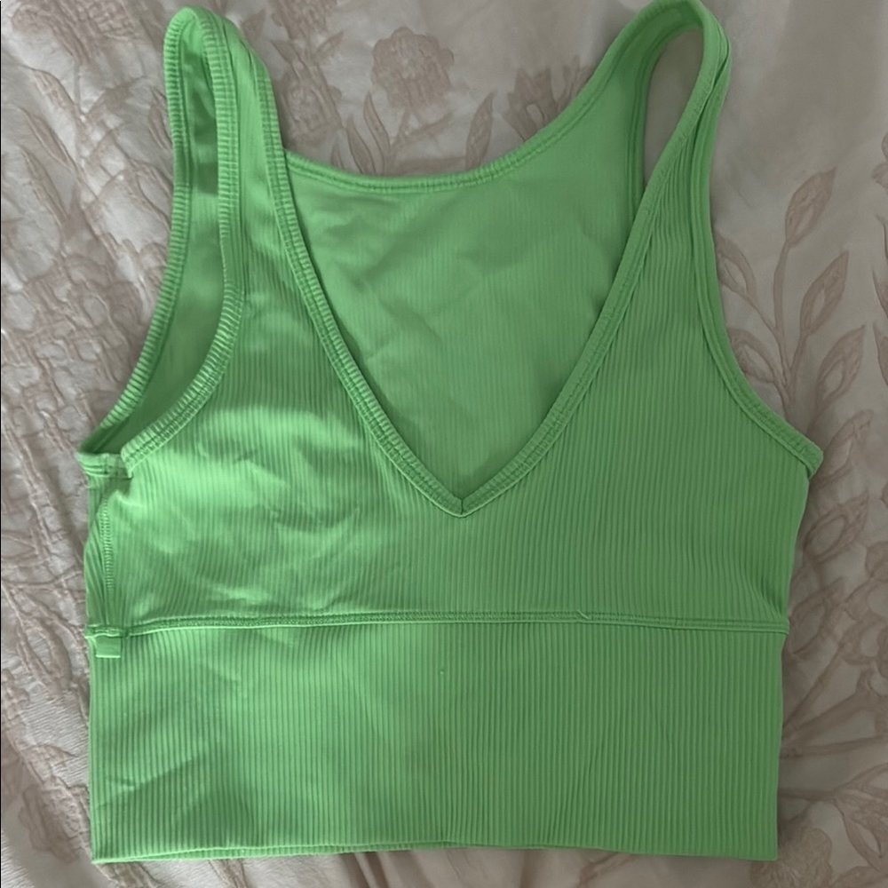 Lululemon Athletica Green Tank Top